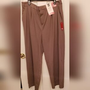 Women's Wide Leg Taupe Pants